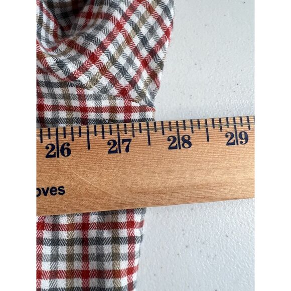 Van Heusen Men's Long Sleeve Lightweight Flannel Shirt Gray Green Tan Size XXL - Picture 7 of 9